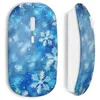 Image de Souris sans fil - Neige - Bleu - Clé USB wifi incluse - Compatible Mac et PC - Technologie sans fil