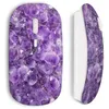 Image de Souris sans fil - Pierres précieuses - Violet - USB wifi - Compatible Mac et PC