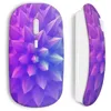 Image de Souris sans fil - MANIACASE - Forme violette - Design ergonomique - Clé USB wifi - Compatible Mac et PC