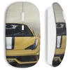 Image de Souris sans fil - Ferrari - Jaune - USB wifi - Compatible Mac et PC - Luxe