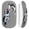 Image de Souris sans fil - Panda - Petite Fille - Compatible Mac et PC - Clé USB incluse - Gris