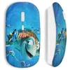Image de Souris Sans Fil - MANIACASE - Nemo - Bleu - Wi-Fi - Clé USB incluse