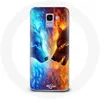 Image de Coque pour Samsung Galaxy J6 2018 Loup de Glace et de feu
