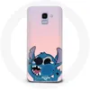 Image de Coque - Samsung - Galaxy A6 2018 - Souple - Rose - Stitch le Nez en lair