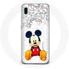 Image de Coque pour Samsung Galaxy A20 Mickey Mouse Fleurs Coeurs
