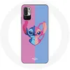Image de Coque - Xiaomi - Redmi Note 10 5G - Souple - Stitch et angel - Bleu et Rose