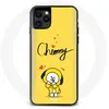 Image de Coque pour Iphone 12 Pro Max BTS Bangtan Garçons BT21 Chimmy de Jimin Fond Jaune
