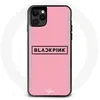 Image de Coque pour Iphone 11 Blackpink Groupe de K-pop Logo Fond Rose