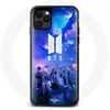 Image de Coque - MANIACASE - Iphone 13 Pro Max - Silicone Noir - Logo BTS - Protection Chocs
