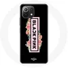 Image de Coque pour Xiaomi Mi 11 Lite Blackpink Groupe de K-pop Logo Noir Rose Fond Noir