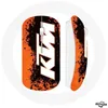 Image de Souris sans fil - KTM - Logo blanc sur fond orange - Compatible Mac et PC - Clé USB incluse - Wi-Fi