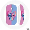 Image de Souris Sans Fil - Stitch et Angel - Bleu Rose - Compatible Mac et PC - Clé USB Wifi
