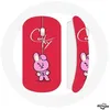 Image de Souris Sans Fil - MANIACASE - BT21 Cooky - Fond Rouge - Compatible Mac et PC - USB wifi