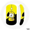 Image de Souris Sans Fil - MANIACASE - BTS Bangtan BT21 Chimmy - Jaune - Noir - Compatible Mac et PC