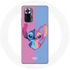 Image de Coque pour Xiaomi Redmi Note 10 Pro Stitch et angel bleu rose