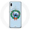 Image de Coque pour Samsung Galaxy A20e Stitch neige joyeux Noël bleu