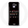 Image de Coque pour Samsung Galaxy J6 2018 Stranger Things Affiche Friends Dont Lie Joyeux noël