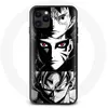 Image de Coque pour Iphone 11 Pro - Anime Manga - Sangoku Naruto Luffy - Souple - Noir et Blanc - Mixte