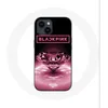 Image de Coque - Maniacase - Iphone 14 - Noir - Logo Rose - Kpop - Souple