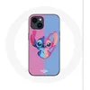 Image de Coque - Maniacase - Iphone 14 Plus - Stitch et Angel - Souple - Noir/Bleu/Rose