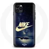 Image de Coque pour Iphone 13 - Nike - Logo Doré Nuit Étoilée - Souple - Sportif - Brillant