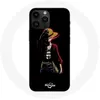 Image de Coque - Maniacase - Iphone 14 Pro Max - One Piece Manga Anime Luffy - Noir - Souple