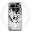 Image de Coque - MANIACASE - Google Pixel 7 Pro - Noir et blanc - Motif loup et louve - Souple