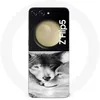 Image de Coque - Samsung - Galaxy Z Flip5 - Loup et louve - Noir et blanc - Souple
