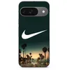 Image de Coque pour Google Pixel 9 nike logo arrière-plan Palmiers de Californie la nuit