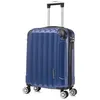 Image de RAYKONG Valise cabine 55x40x20cm (44L) Polycarbonate - Capacité Maximale - serrure integrée - 20 Pouces - (RK04Bleu Marine)