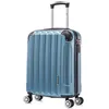 Image de RAYKONG Valise cabine 55x40x20cm (44L) Polycarbonate - Capacité Maximale - serrure integrée - 20 Pouces - (RK04Bleu)