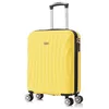 Image de RAYKONG Valise cabine ABS 55x40x20cm (44L) Petites valises de voyage légères 20 pouces - (RK03Jaune)
