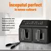 Image de Friteuse à Air Dual Zone 8L - Air Fryer 2200W - 2 Tiroirs Indépendants - Friteuse Sans Huile - 10 Programmes Automatiques