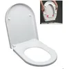 Image de Idevit - Abattant WC à fermeture classique adaptable sur la plupart des cuvettes blanc (EASY2240)