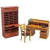 Image de Mobilier de bureau - 1H35 - Couleur marron - Type de pièce bureau - Meuble de bureau