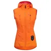 Image de Gilet à capuche femme Silvini Polara - Orange/pink - Ski - Randonnée - Respirant - Manches longues