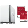 Image de Synology DS223J Serveur NAS total 8To avec 2x disque dur WD 4To RED PLUS