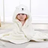 Image de Sortie De Bain Bébé 0-2 Ans 80 x 80 cmCape de Bain Bebe avec Capuche Coton NaturelServiette Bebe Extra Doux(Blanc)