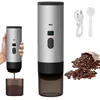 Image de Machine à café portable 3 en 1 + 12 V petites capsules 15 bars Café moulu - Gris
