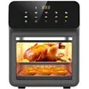 Image de Four multifonction 1350W friteuse à air sans huile 10L 10 modes préréglés système de rotation friteuse à four griller et cuire
