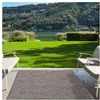 Image de Tapis extérieur 160x220 tissé kilim gris foncé SUNDANCE