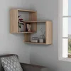 Image de Etagère murale - EMOB - Woody Fashion - Blanc - 68x68x60 cm - Aspect bois