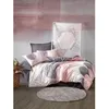 Image de Parure de lit - 1 housse de couette 220 x 240 cm + 2 taies doreiller 60 x 60 cm - 100% coton renforcé - Gris