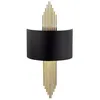 Image de Applique art déco en métal noir et doré - L. 22 x H. 75 cm - SANGARIUS