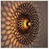 Image de Applique murale en métal - D. 50 cm - Noir - FOLINA