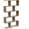 Image de Bibliothèque - EMOB - Marron - 90 cm - Panneaux de particules 100% mélaminés