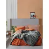 Image de Parure de lit - 1 housse de couette 220 x 240 cm + 2 taies doreiller 60 x 60 cm - 100% coton renforcé - Cannelle