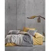 Image de Parure de lit - 1 housse de couette 220 x 240 cm + 2 taies doreiller 60 x 60 cm - 100% coton renforcé - Gris