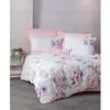 Image de Parure de lit - 1 housse de couette 220 x 240 cm + 2 taies doreiller 60 x 60 cm - 100% coton renforcé - Rose