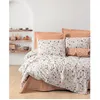 Image de Parure de lit - 1 housse de couette 220 x 240 cm + 2 taies doreiller 60 x 60 cm - 100% coton renforcé - Caramel